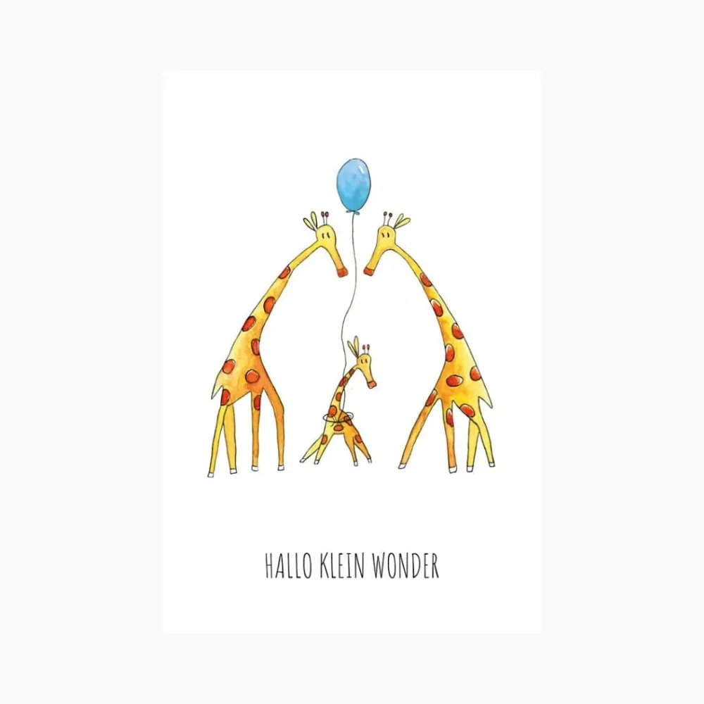 Kaart hallo klein wonder Juulz Illustrations & Design