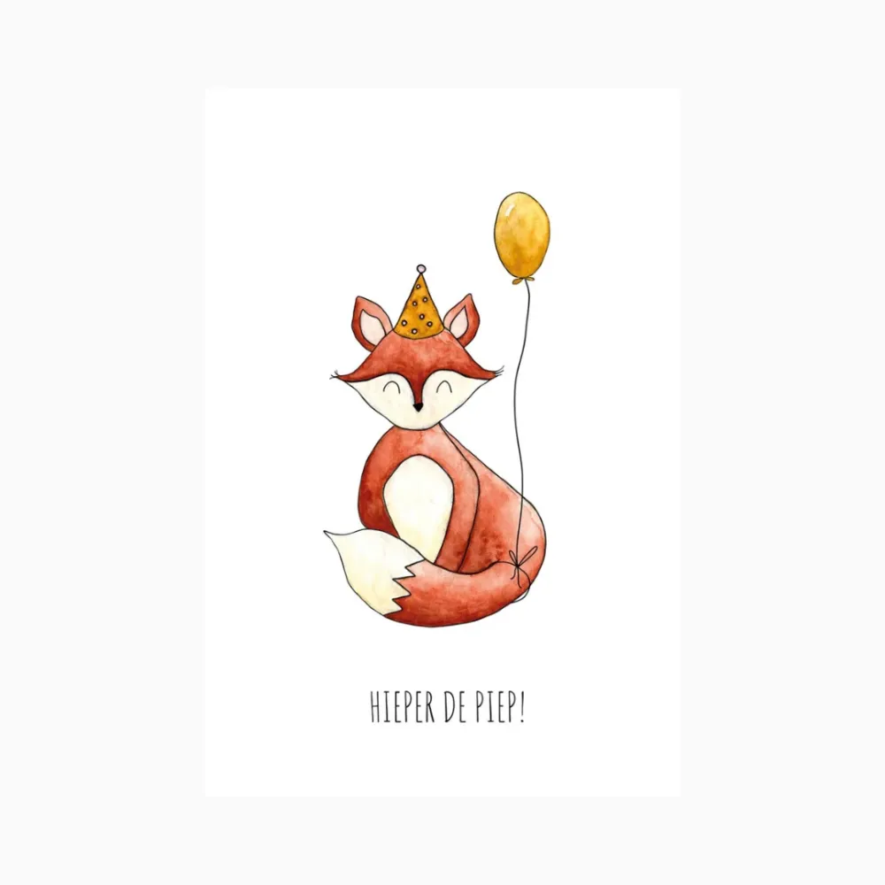 Kaart hieper de piep! Juulz Illustrations & Design