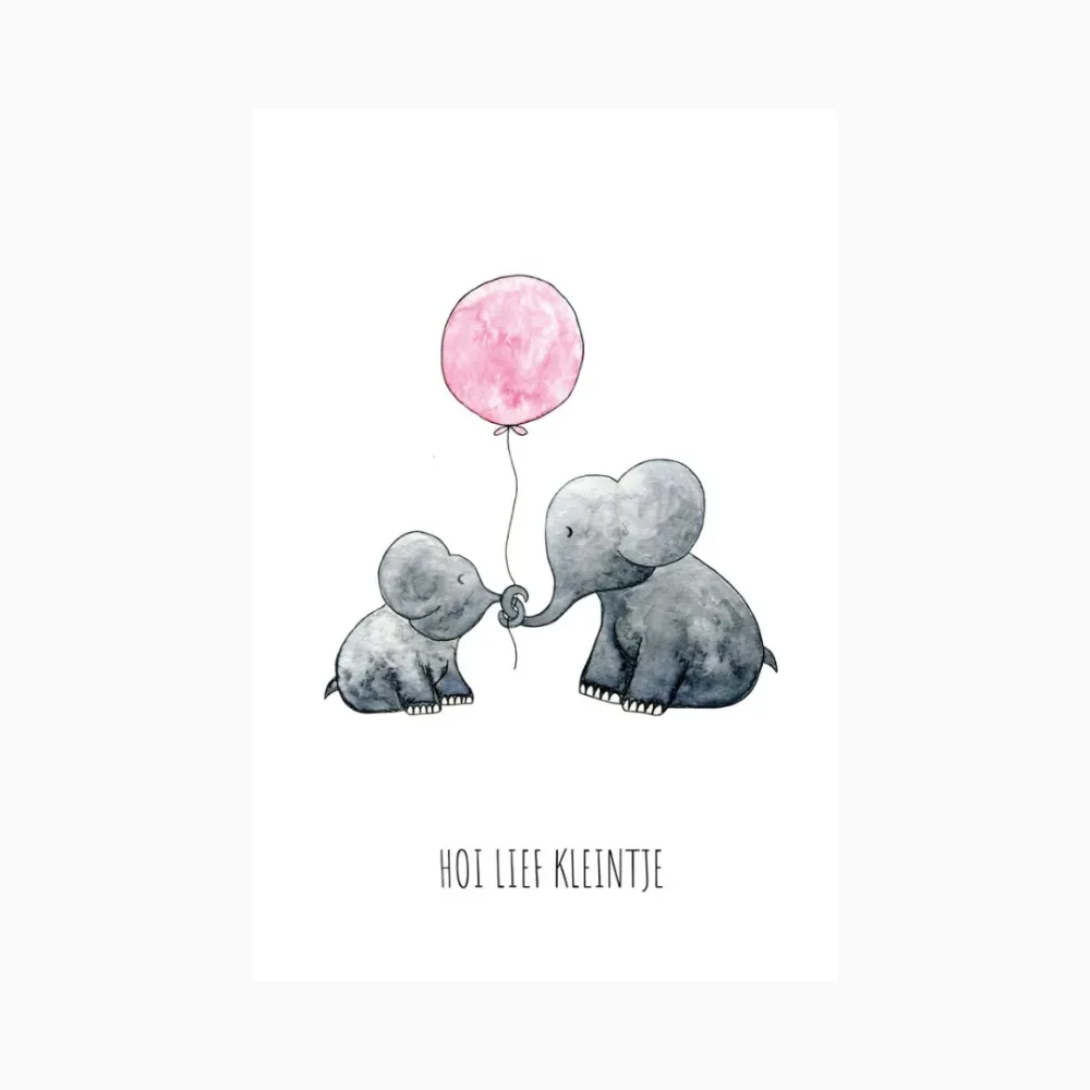 Kaart hoi lief kleintje Juulz Illustrations & Design