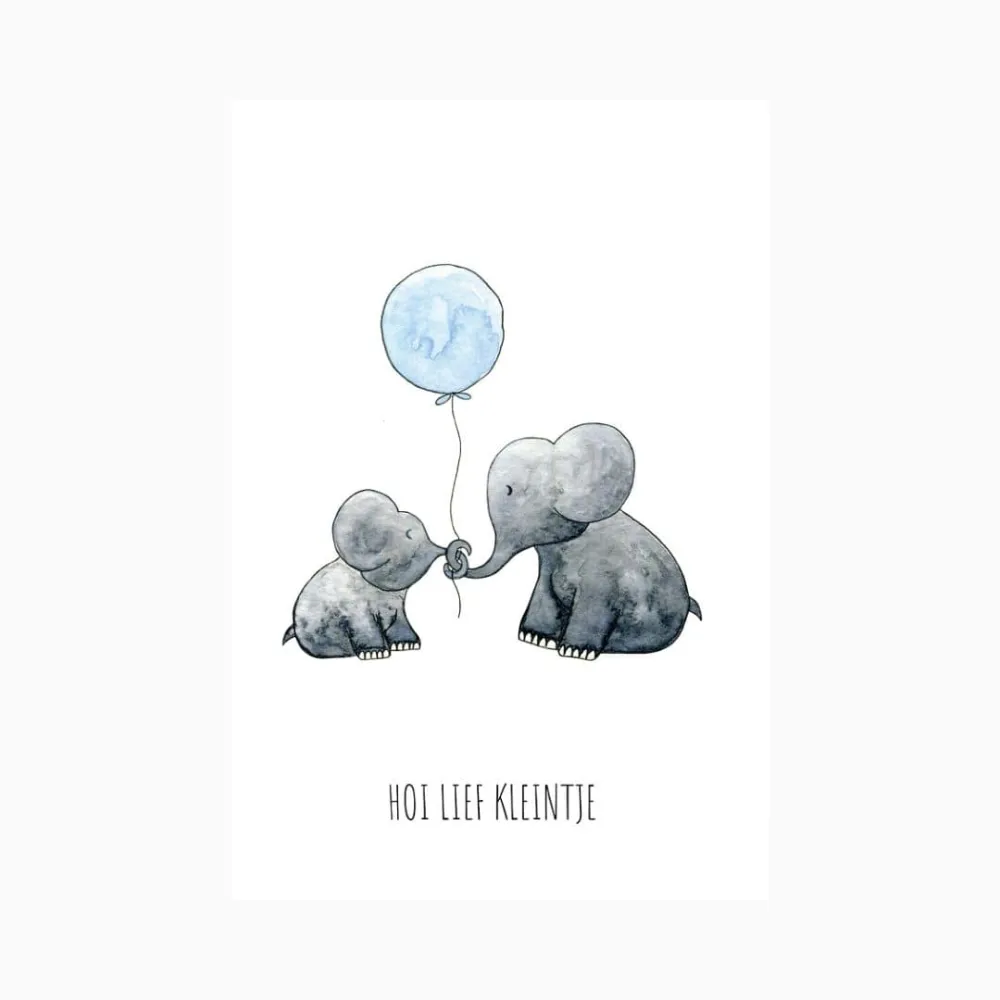 Kaart hoi lief kleintje Juulz Illustrations & Design