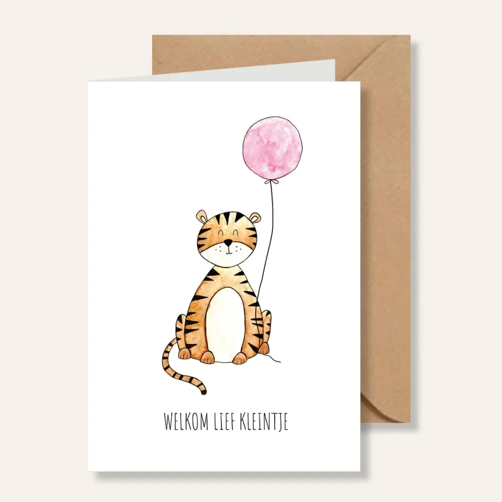 Kaart welkom lief kleintje Juulz Illustrations & Design