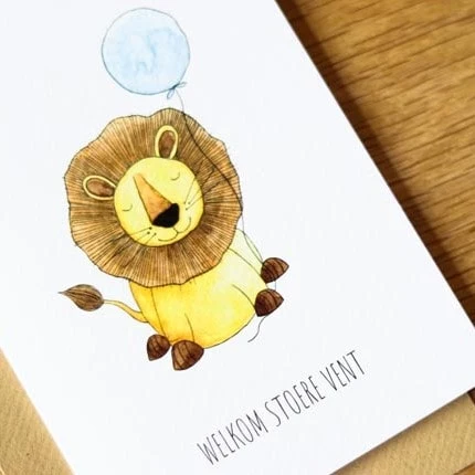 Kaart welkom stoere vent Juulz Illustrations & Design