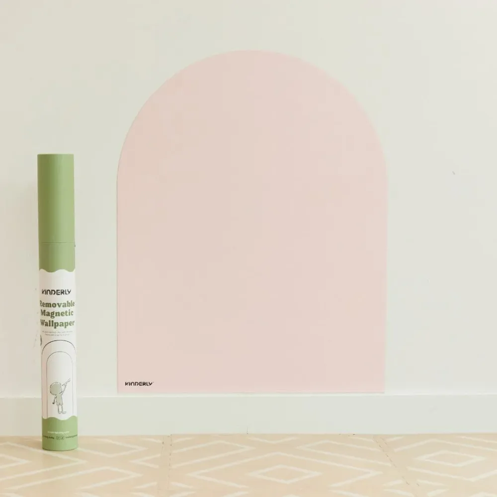 Kinderly verwijderbaar magnetisch behang - rose