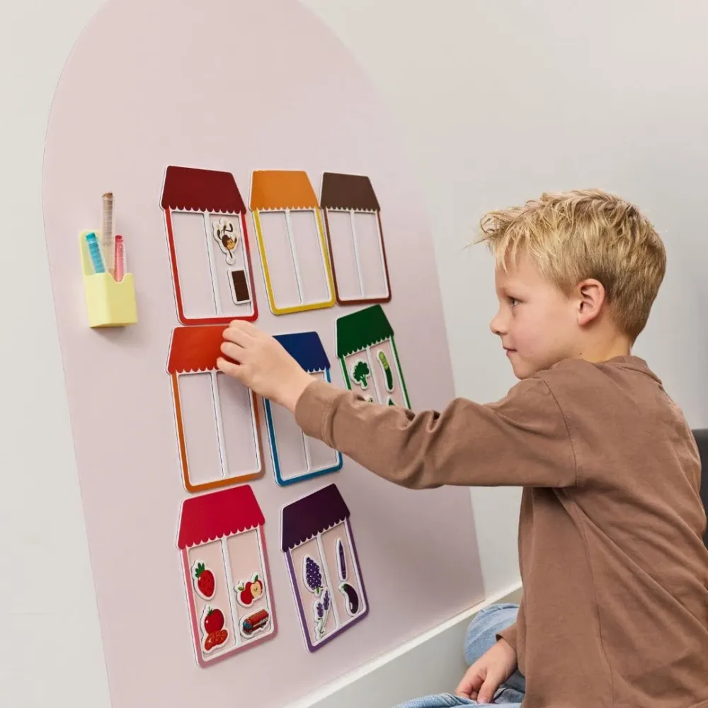 Kinderly verwijderbaar magnetisch behang - rose