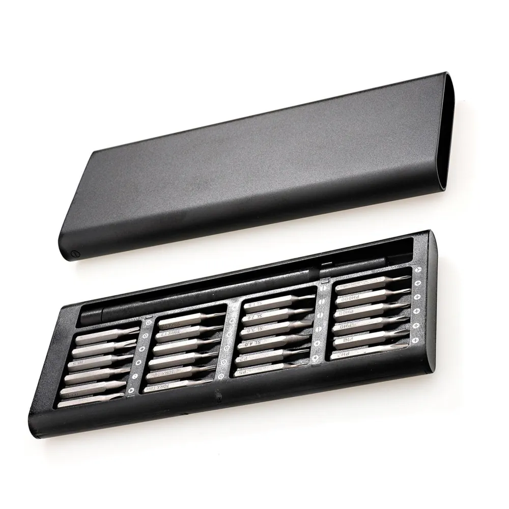 Kit de tournevis magnétique 24 embouts (aluminium)