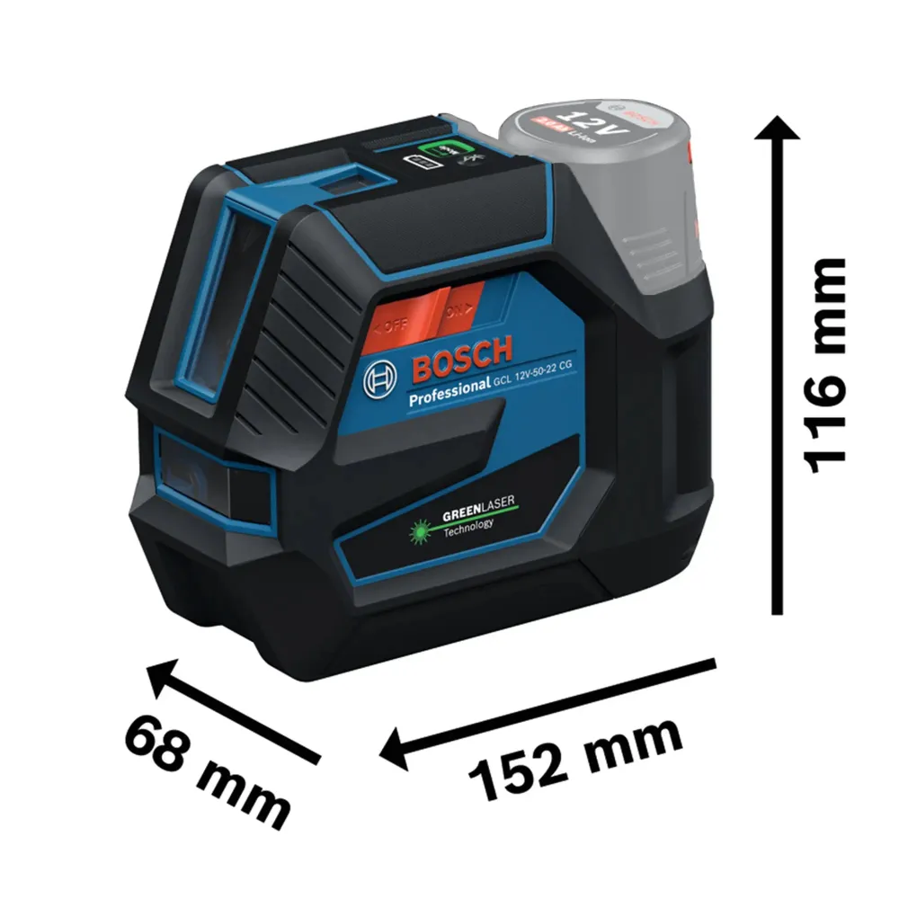 Laserwaterpas Bosch GCL 12V-50-22 CG PRO 12V