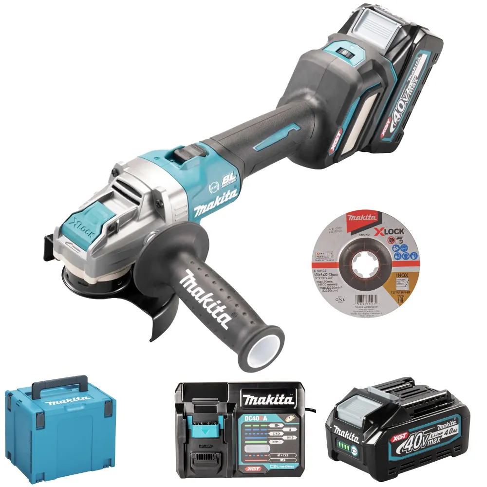 Haakse slijper Makita GA041GM201 40V 4Ah