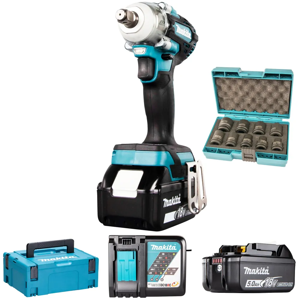 Impulsschroevendraaier Makita DTW300RTJX 18V 5Ah