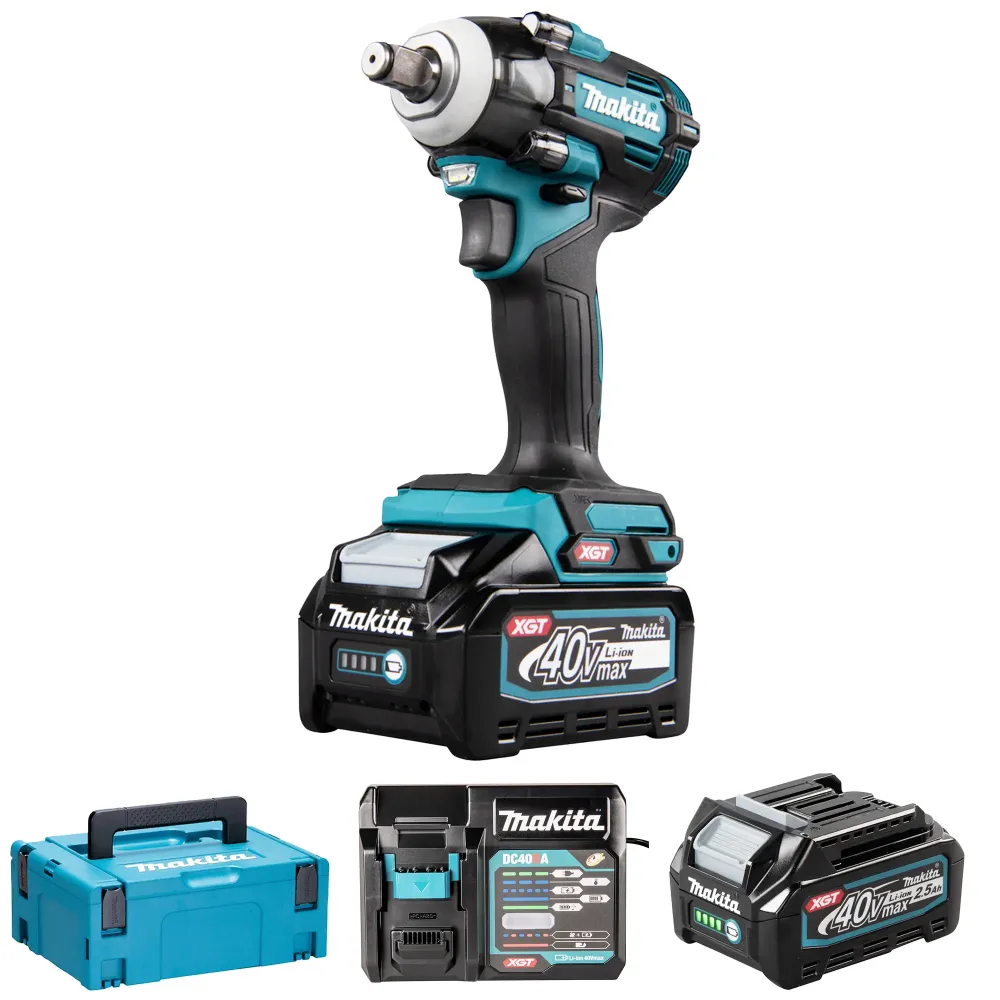 Slagmoersleutel Makita TW004GD201 40V 2,5Ah
