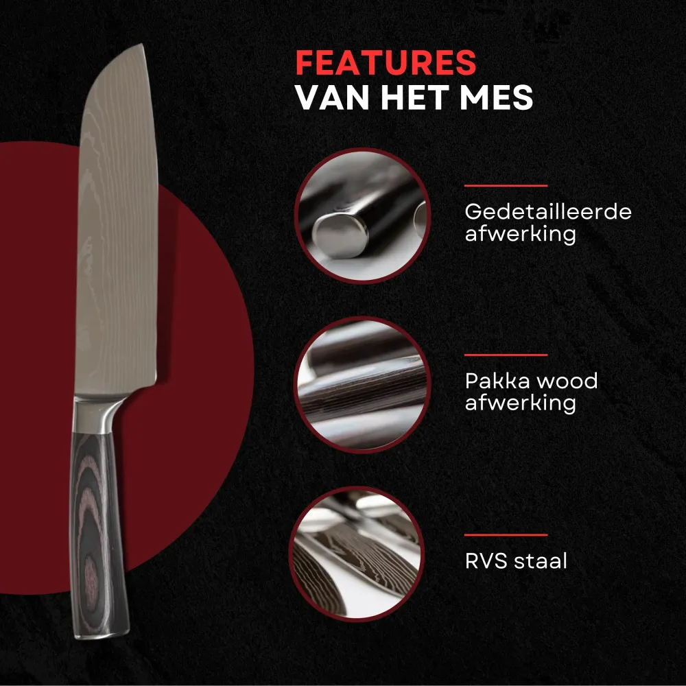 Master Knives 10 Delige Professionele Koksmessen set