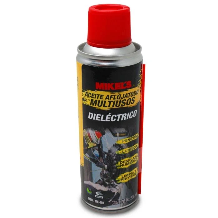 Aceite Aflojatodo Multiusos Dieléctrico (235 ml) Modelo: MK-401 Marca MIKELS