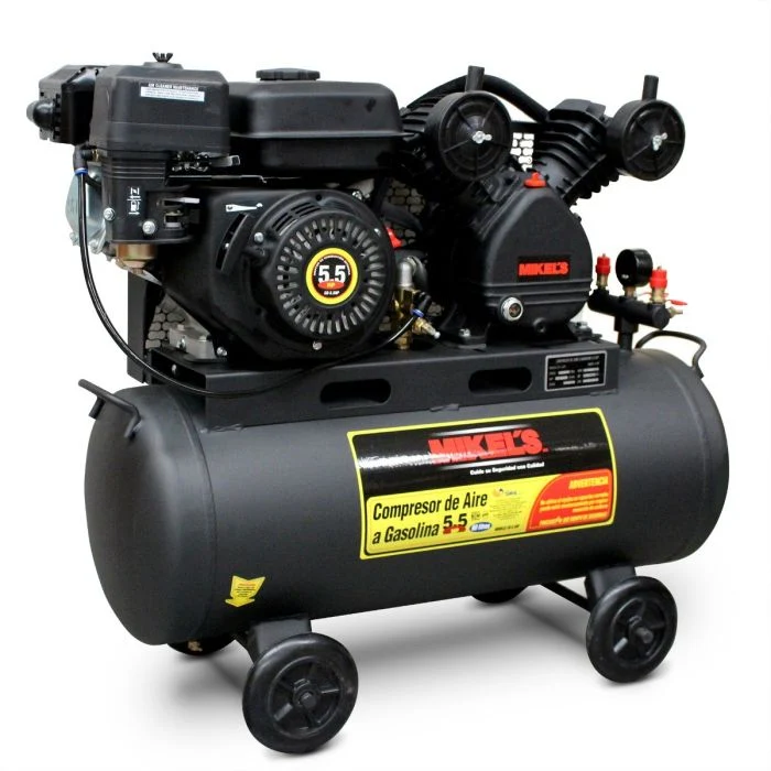 Compresor de aire 5.5 HP Motor Gasolina (60 lts) Modelo: CG-5.5HP Marca MIKELS