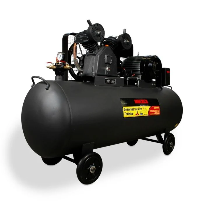 Compresor trifásico 5 HP (300 lts) Modelo: CAT-5HP Marca MIKELS