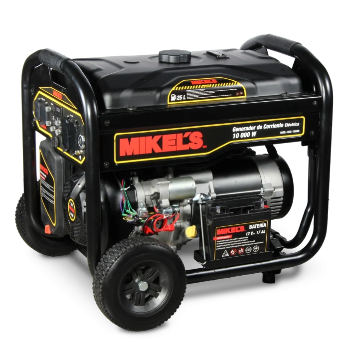 Generador de corriente eléctrica motor 4 tiempos (10,000 W / 16 HP) Modelo: GCE-10000 Marca MIKELS