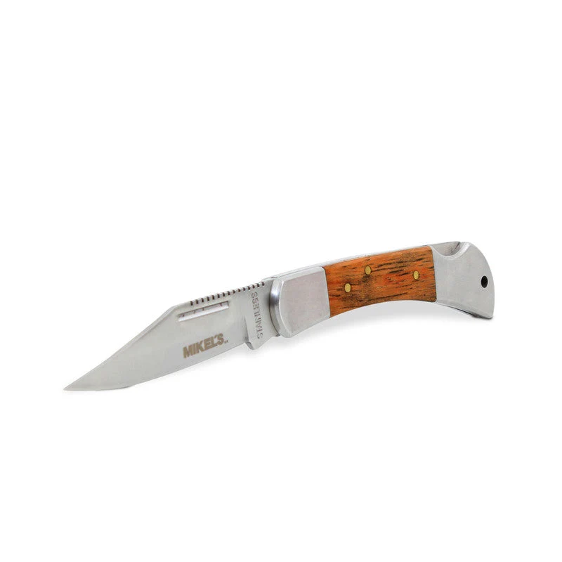 Navaja con mango de madera Modelo: NM-4 Marca MIKELS