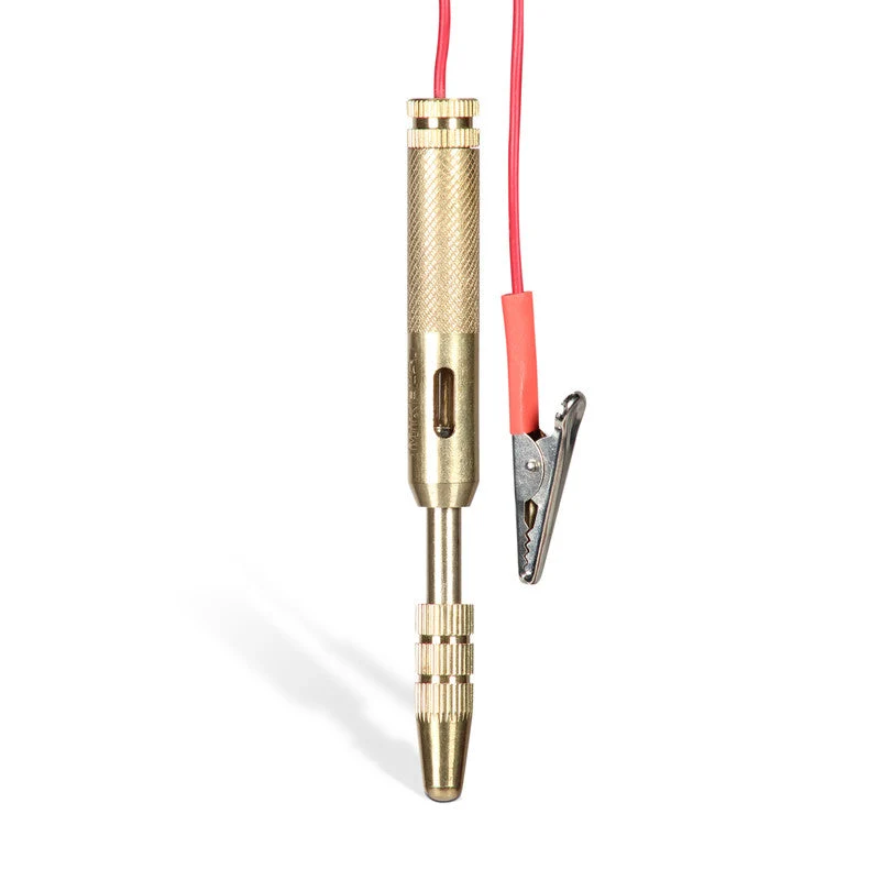 Probador de corriente latonado( 6-12-24 V/CD) Modelo: PROCOL-10 Marca MIKELS