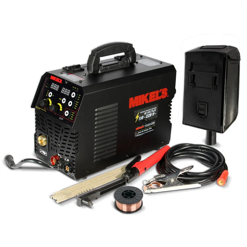 Soldadora de micro alambre y electrodo inverter (200 amp) Modelo: SOLMIG-200I Marca MIKELS