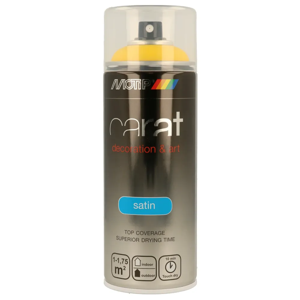 MoTip Carat Lak Spuitbus - Zijdeglans - Geel - 400ml