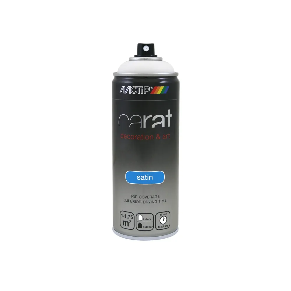 MoTip Carat Lak Spuitbus - Zijdeglans - Wit - 400ml
