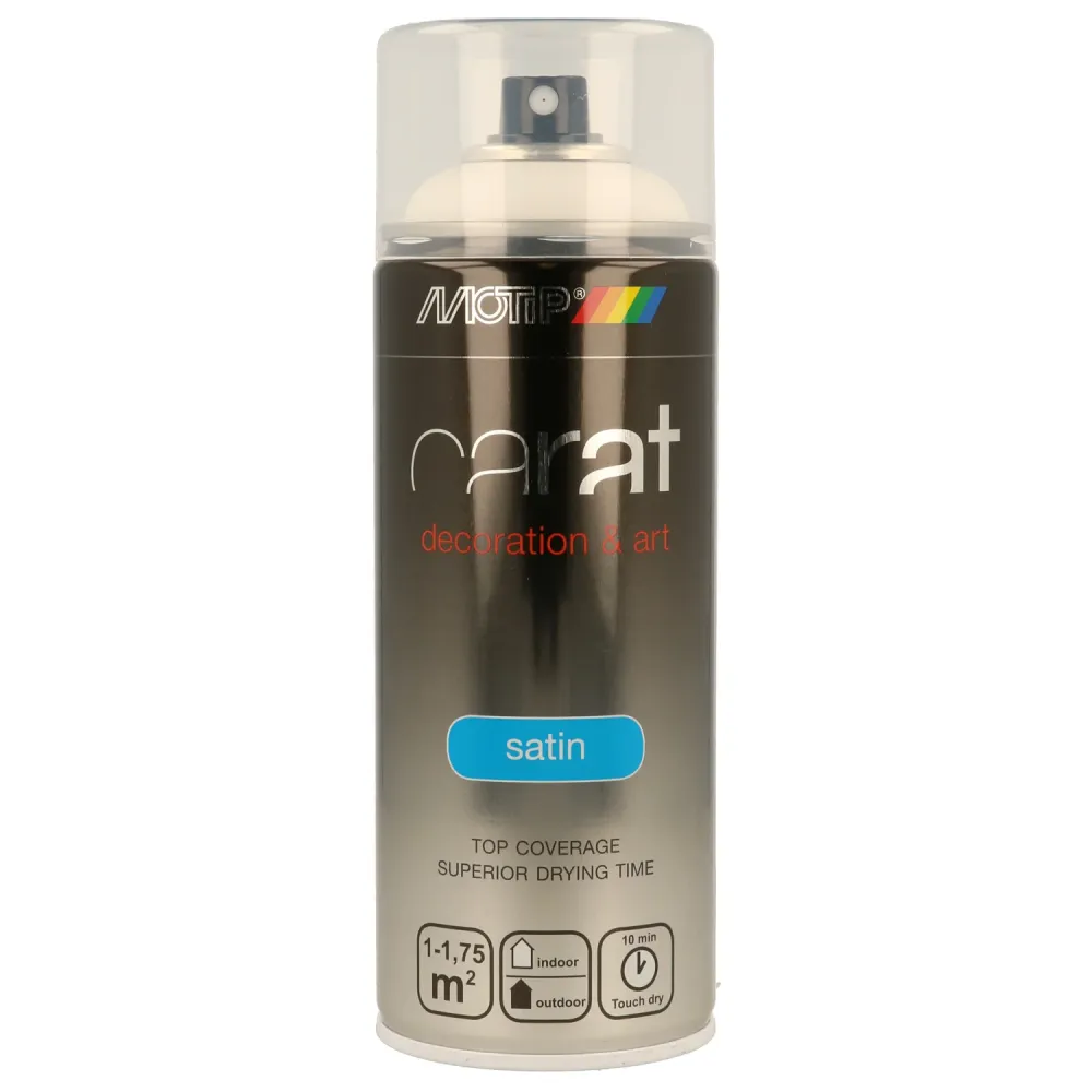 MoTip Carat Lak Spuitbus - Zijdeglans - Wit - 400ml