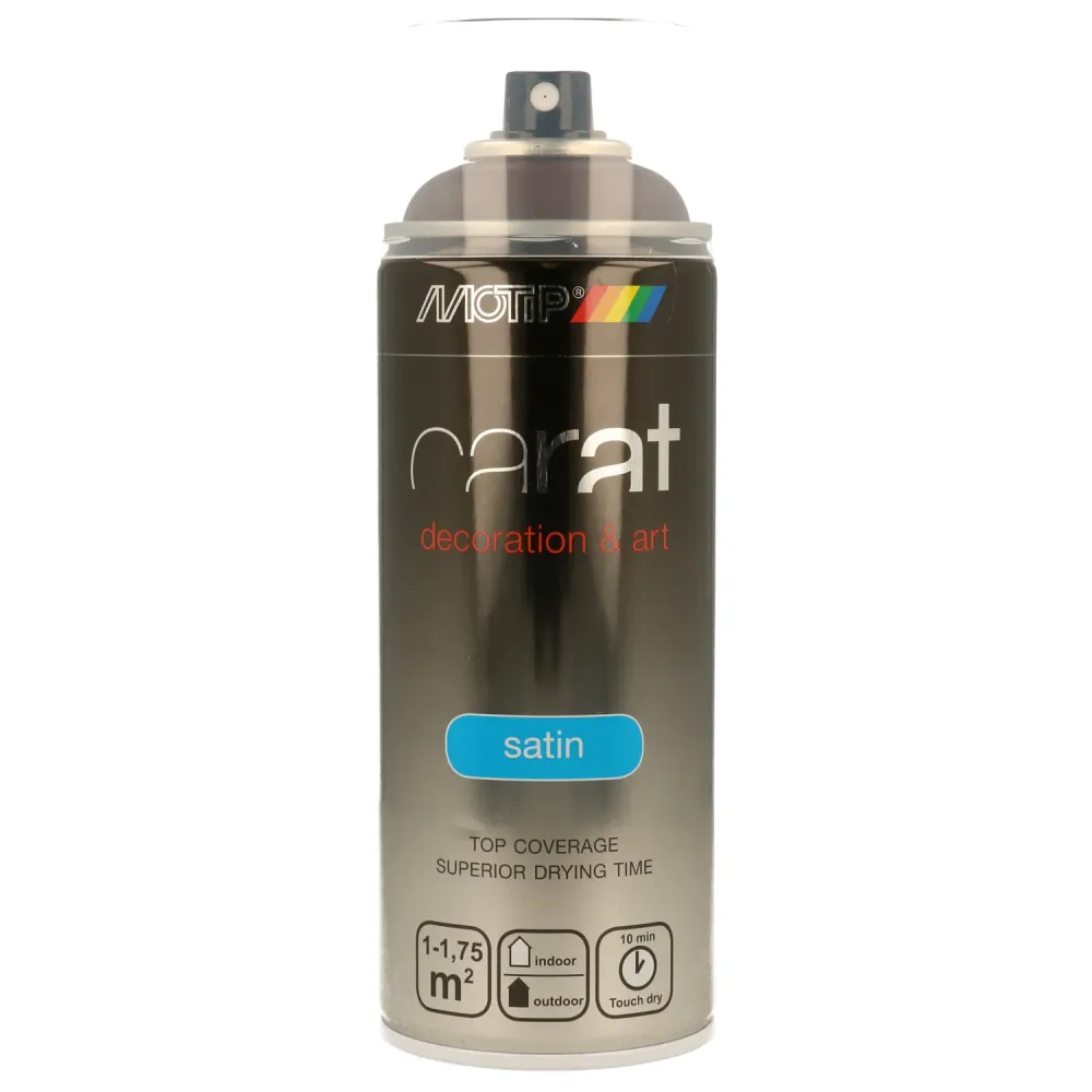 Motip Spuitbus Carat - Zijdeglans - Chocolade Bruin - 400ml