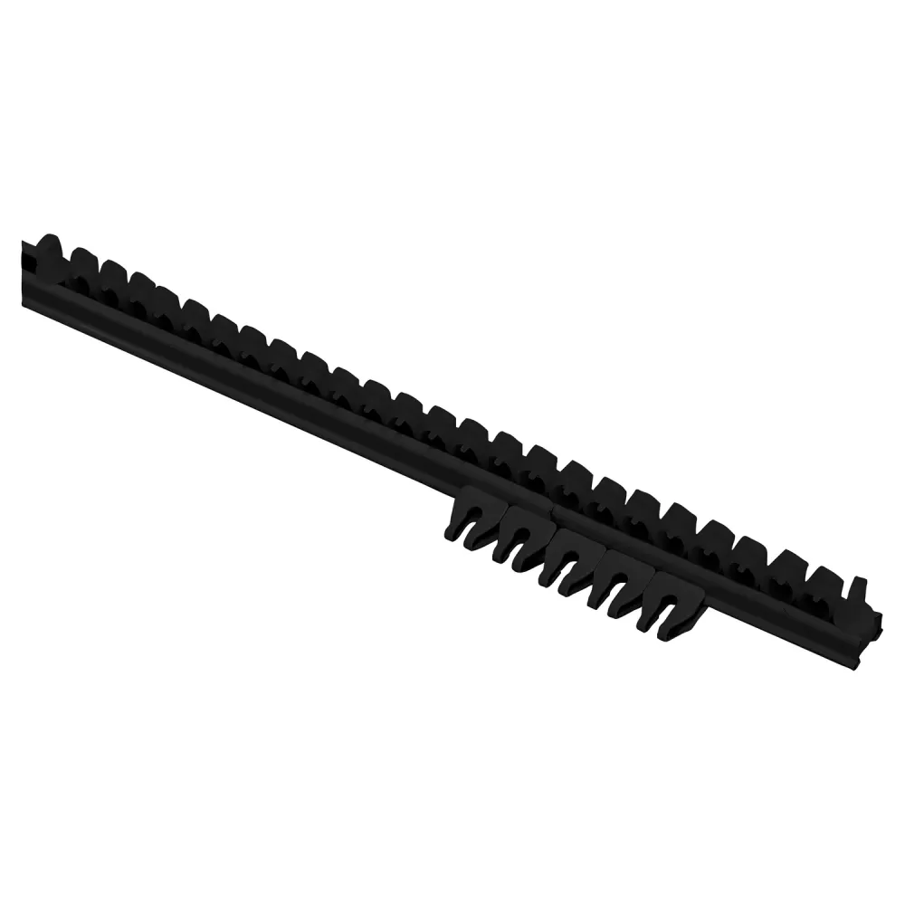 Baseline gordijnrails Plus compleet zwart 210 - 400 cm No Name