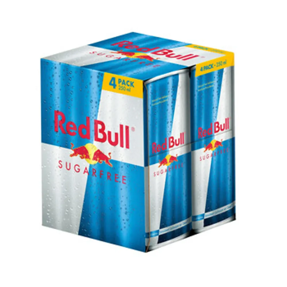 Red Bull Energiedrank - Sugarfree- 4x25 cl No Name