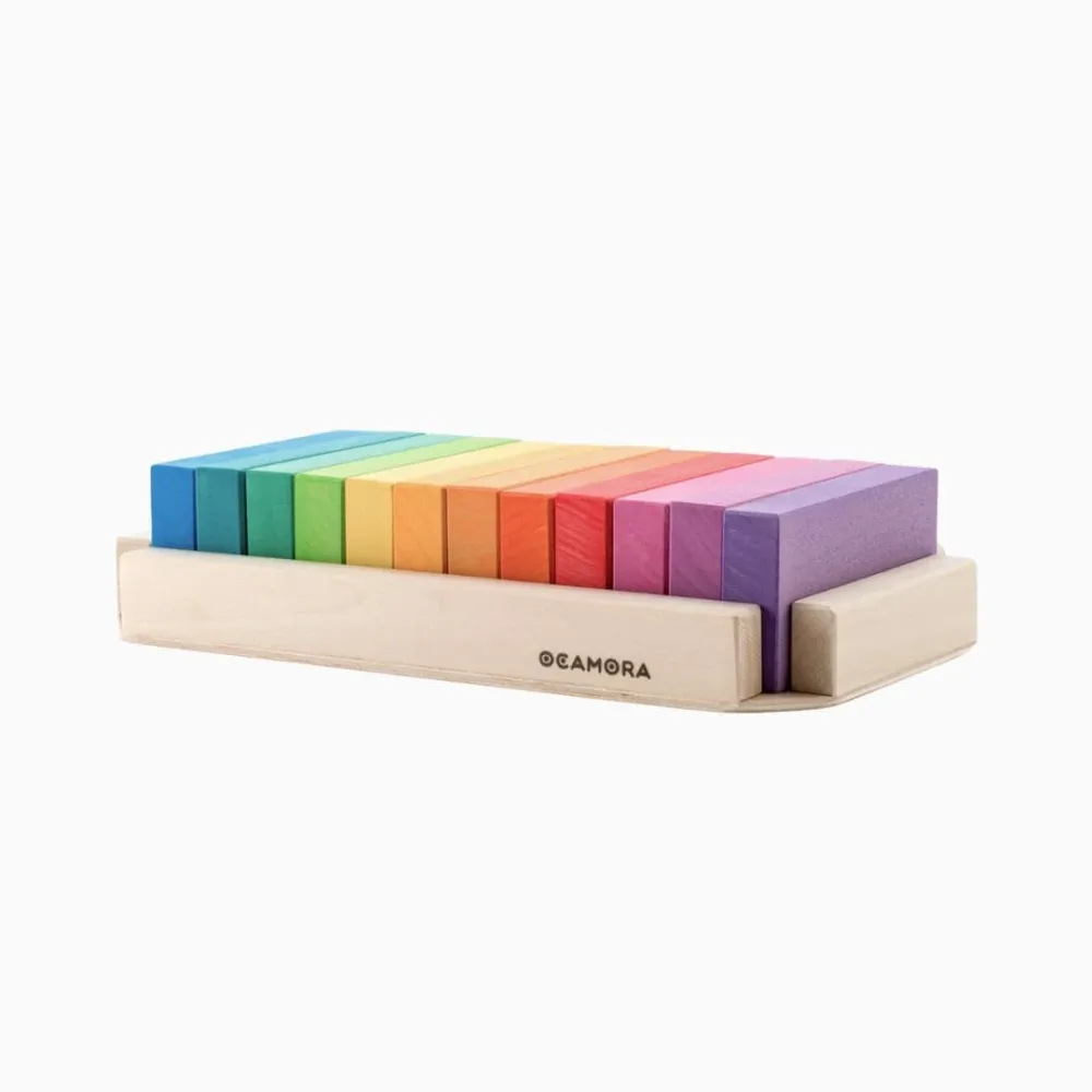Ocamora houten blokken regenboog - boards