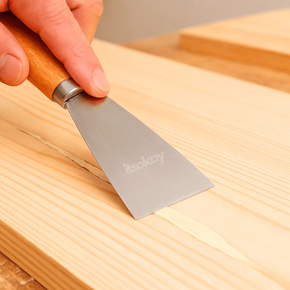 Plamuurmes voor epoxy