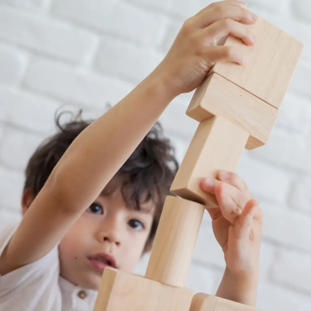 PlanToys blokken naturel – 50 st