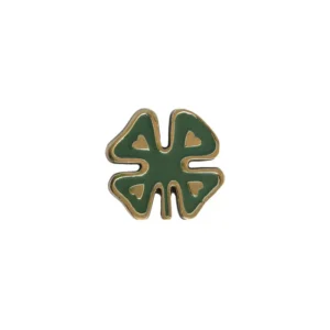 All Luck World - Deurknop messing lucky klaver - Groen Plekconceptstore