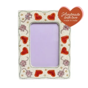 All Luck World - Fotolijst met Kraaltjes - Harten Plekconceptstore