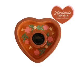 All Luck World - Kaarsenhouder Hart met Bloemen Plekconceptstore