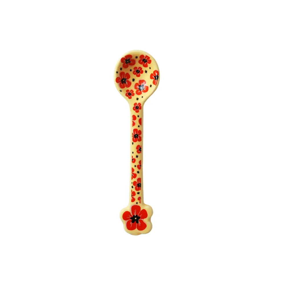 All Luck World Lepel - Geel met Klaprozen Plekconceptstore