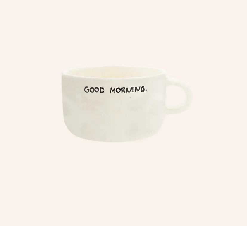 Anna + Nina Good morning cappuccino mug Plekconceptstore