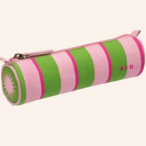 Anna + Nina Sunshine pencase - Groen/roze Plekconceptstore