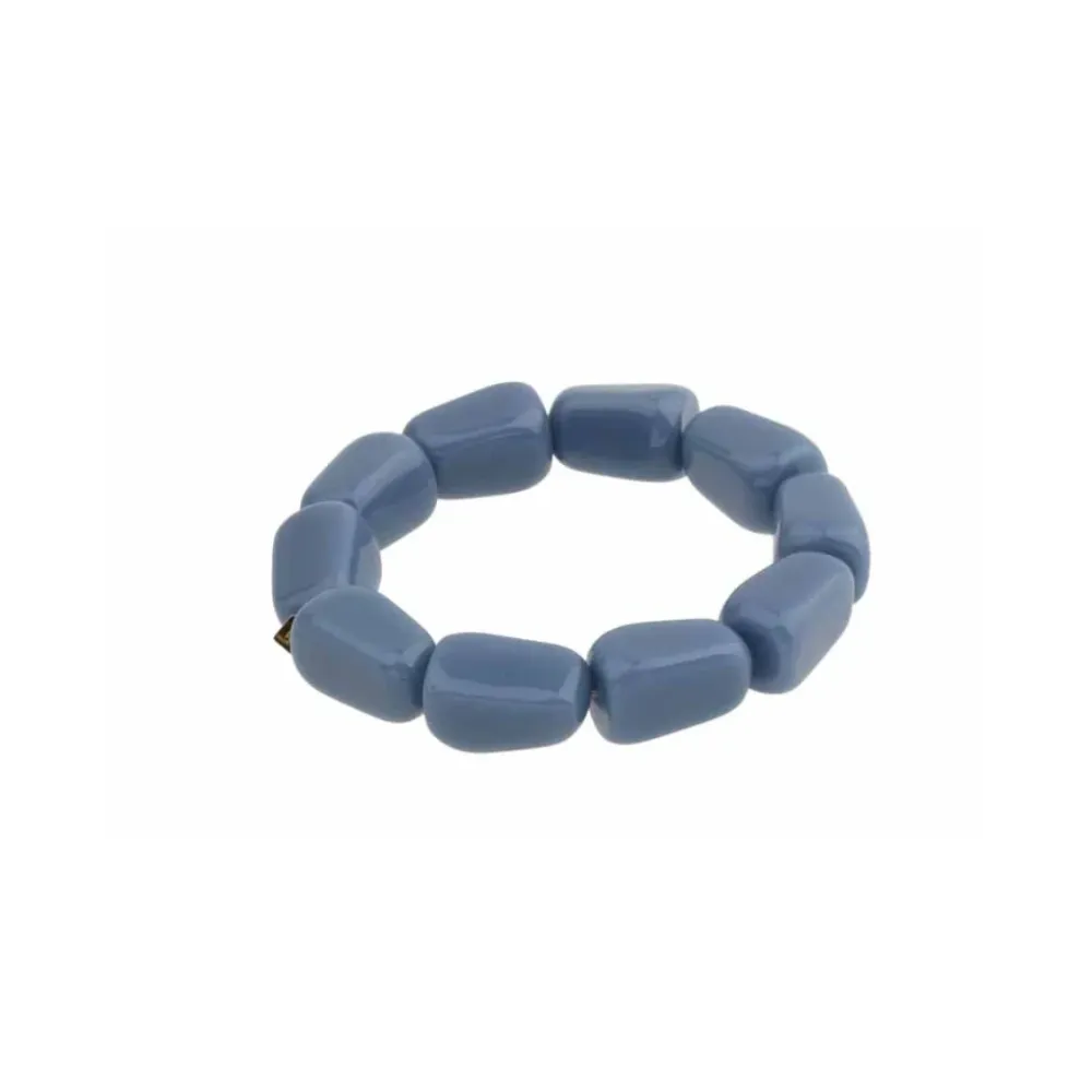 Armbandje kralen - Blauw Plekconceptstore