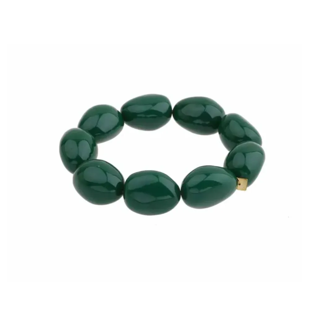 Armbandje kralen - Donkergroen Plekconceptstore