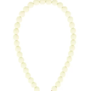 Gekleurde kralenketting - Wit/goud Plekconceptstore
