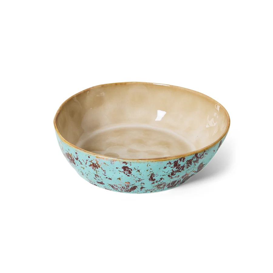 Hkliving 70s ceramics: pasta bowls - Patina (set 2) Plekconceptstore