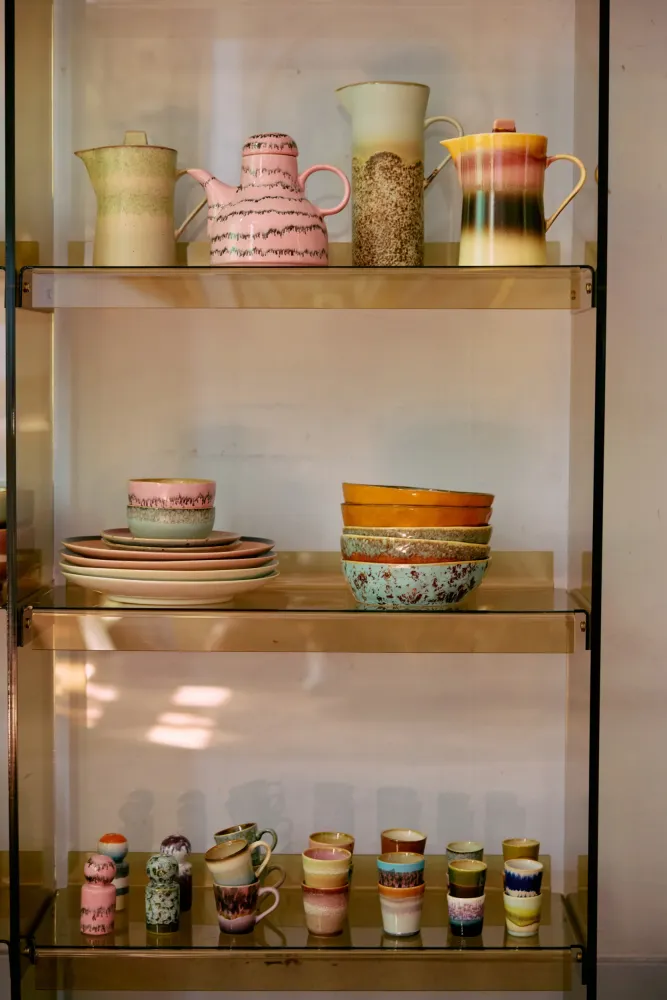 Hkliving 70s ceramics: pasta bowls - Patina (set 2) Plekconceptstore