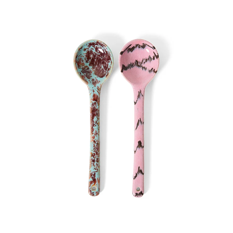 Hkliving 70s ceramics: serving spoons - Sprinkle Plekconceptstore