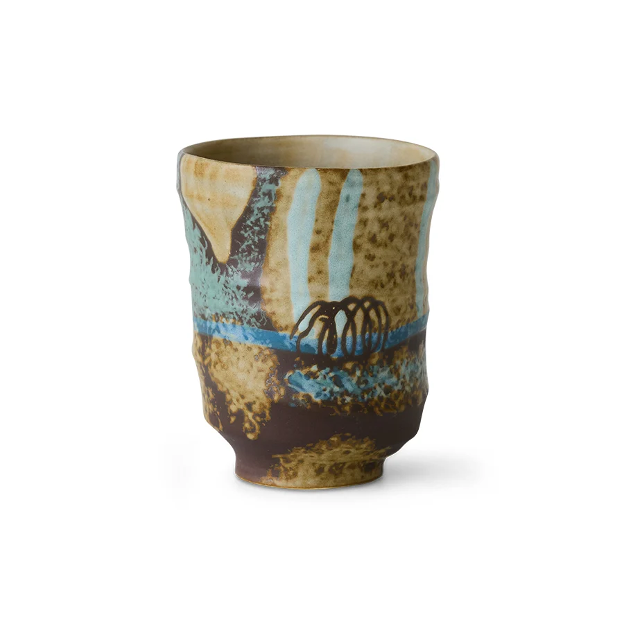 Hkliving Artist ceramics coffee mug - Scratched Plekconceptstore