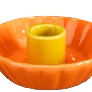 Kandelaar Bloem - Oranje en Geel Plekconceptstore