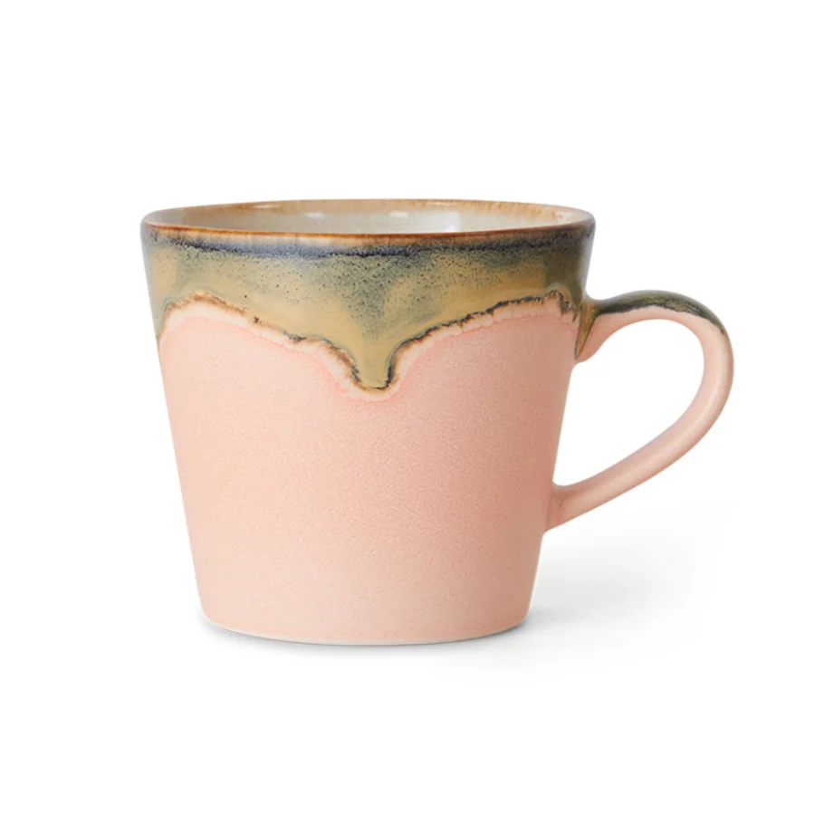 Hk Living 70s ceramics - Cappuccino mug blossom Plekconceptstore