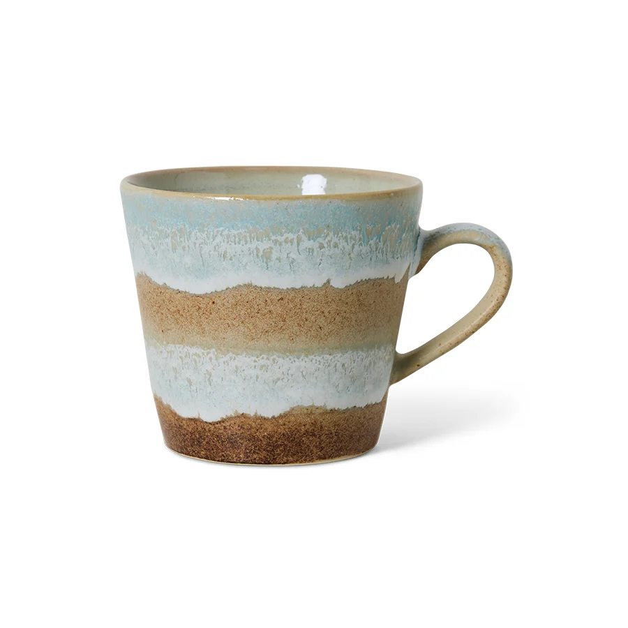 Hk Living 70s ceramics - Cappuccino mug Skyline Plekconceptstore