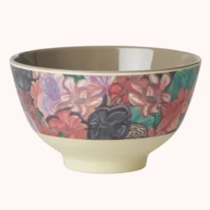 Melamine bowl small - Rice Forest flower print Plekconceptstore