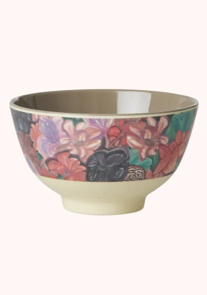Melamine bowl small - Rice Forest flower print Plekconceptstore