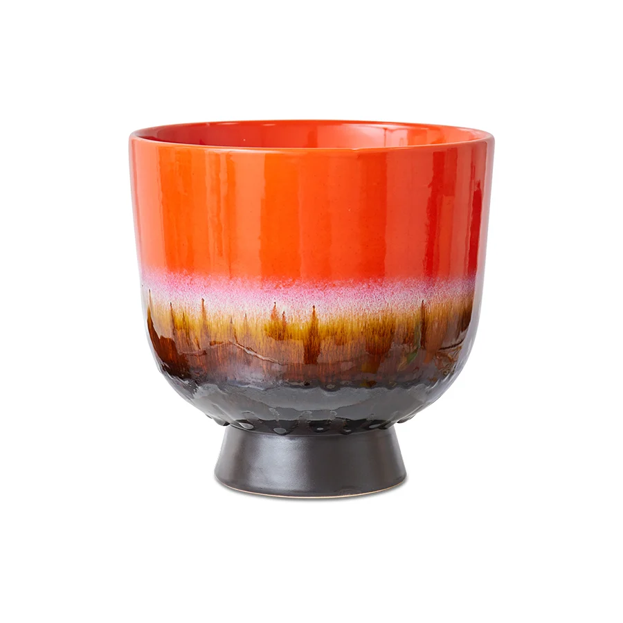 Retro flower pot - Cherry red Plekconceptstore