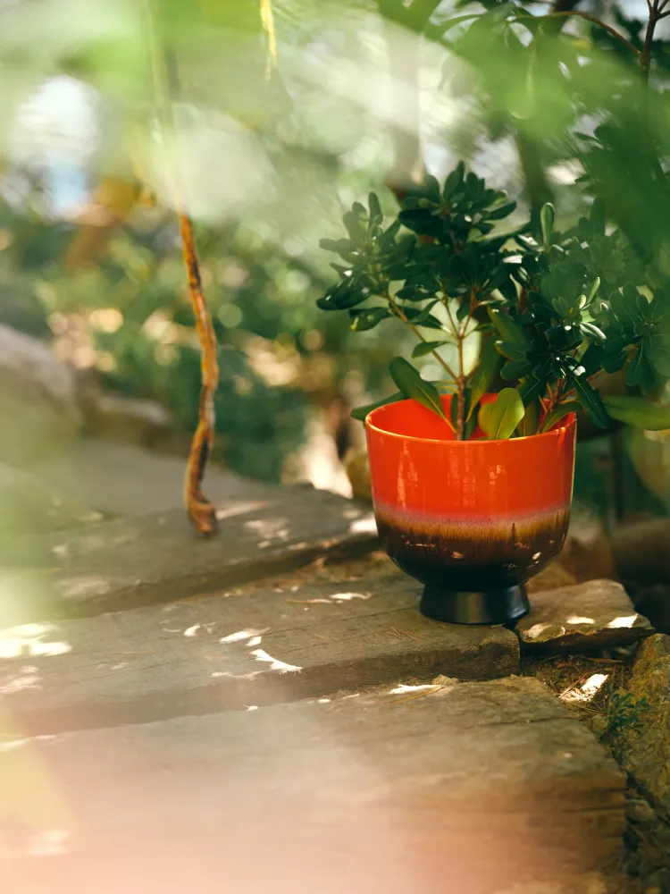 Retro flower pot - Cherry red Plekconceptstore